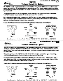 Gems Sensors Instructions, 16VM Variable Resistor  Thumbnail image