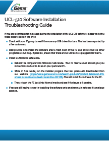 UCL-510 Software Troubleshooting Guide Thumbnail image