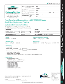 XMP/XMT-800 Order Form Thumbnail image