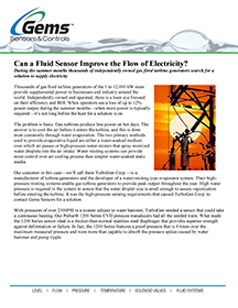 Can a Fluid Sensor Improve the Flow of Electricity?  Thumbnail image