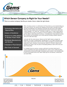 Which Sensor Company is Right for Your Needs? Thumbnail image